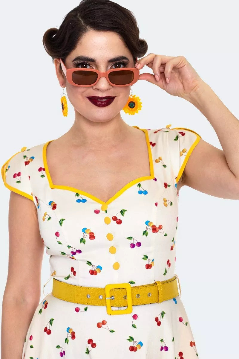 Retro Mustard Sunglasses Ladies Vintage style Sunglasses Retro Fashion