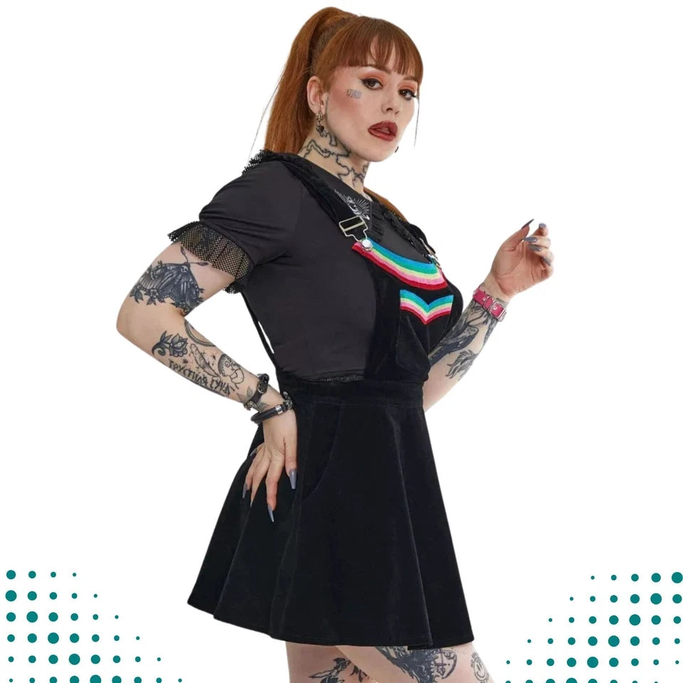 Double Rainbow Gothic Alternative Style Dress