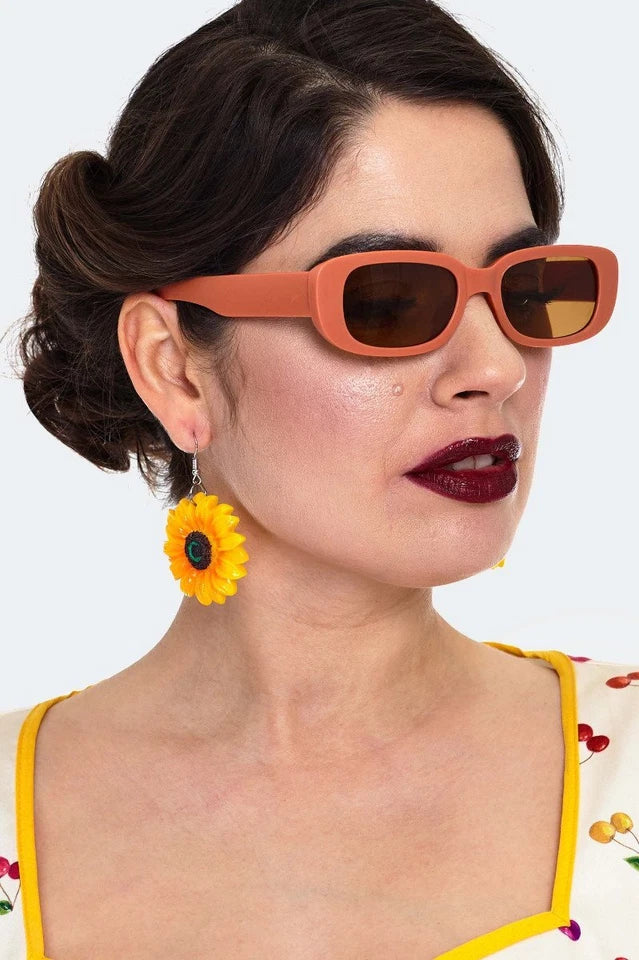 Retro Mustard Sunglasses Ladies Vintage style Sunglasses Retro Fashion