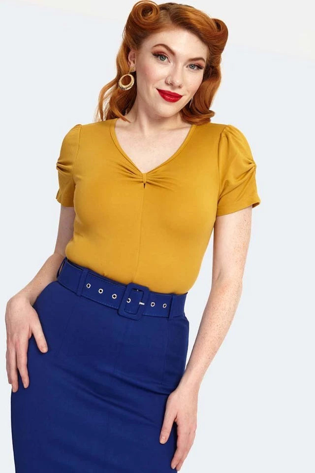 1950s Women Retro Belted Pencil Vintage Style Skirt