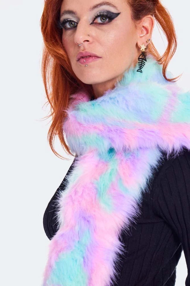 Sweet Enough Gothic Alternative Style Faux Fur Stole