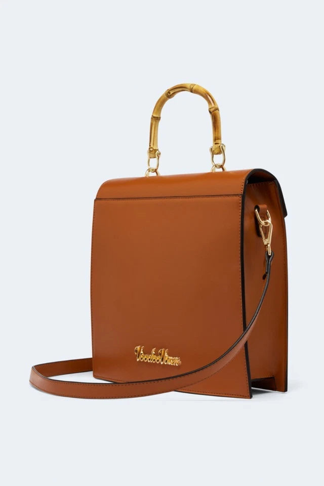 Retro Vintage Bamboo Handle Shoulder Style Bag