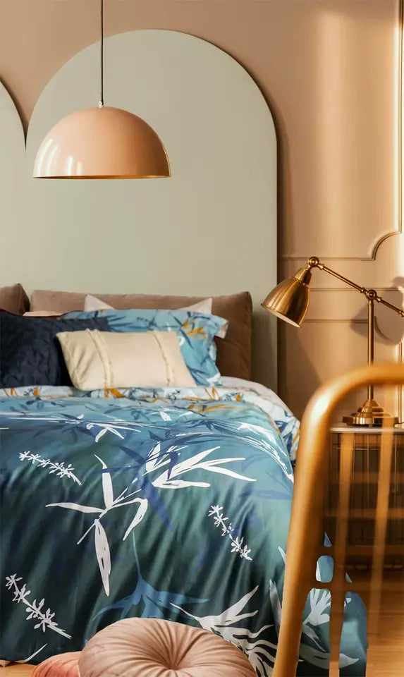 Duvet Quilt Cover Set Premium Quality 100% Cotton Raining Daffodils