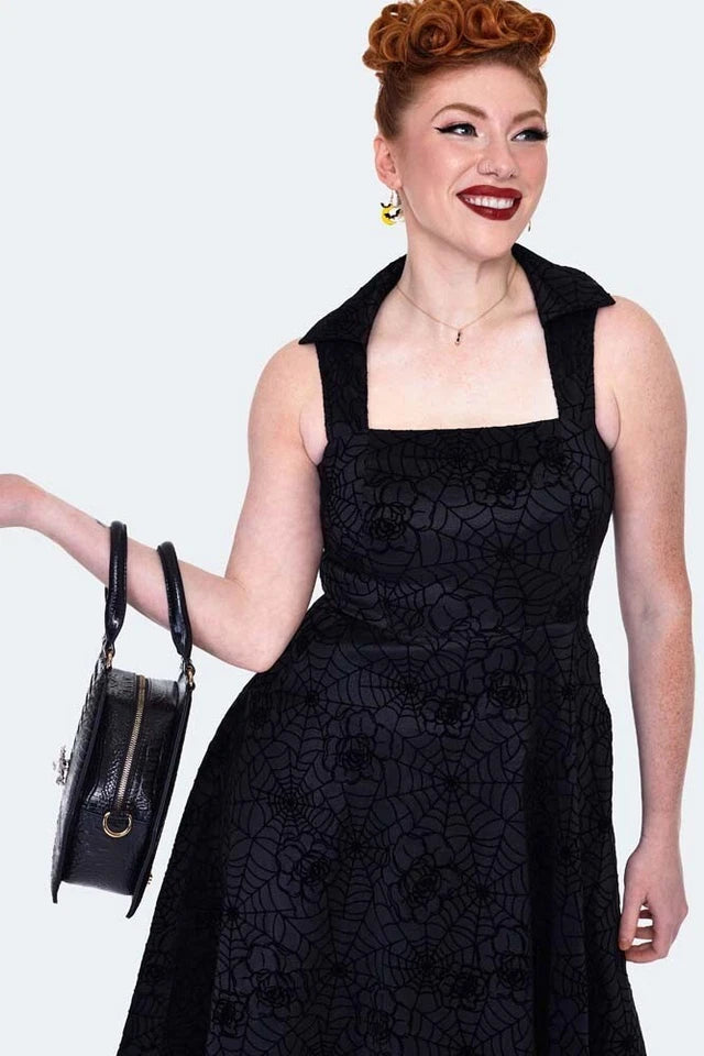 Spiderweb Retro Vintage Detail Shoulder Style Bag