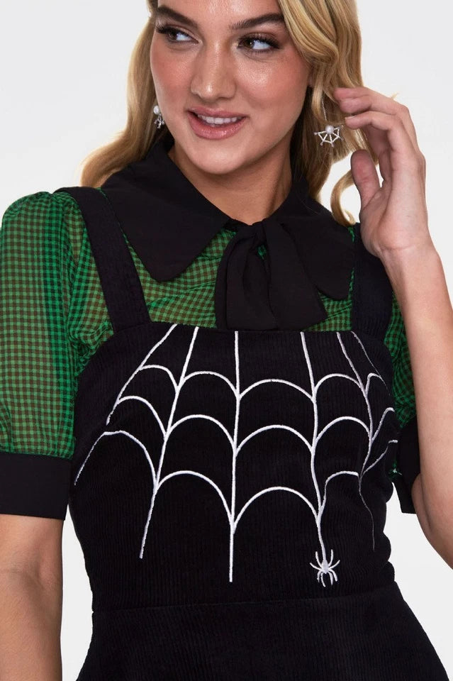 Women Retro SPIDER WEB FLARE Vintage Style DRESS