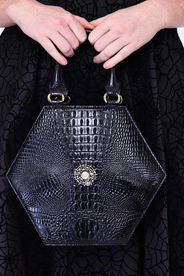 Spiderweb Retro Vintage Detail Shoulder Style Bag