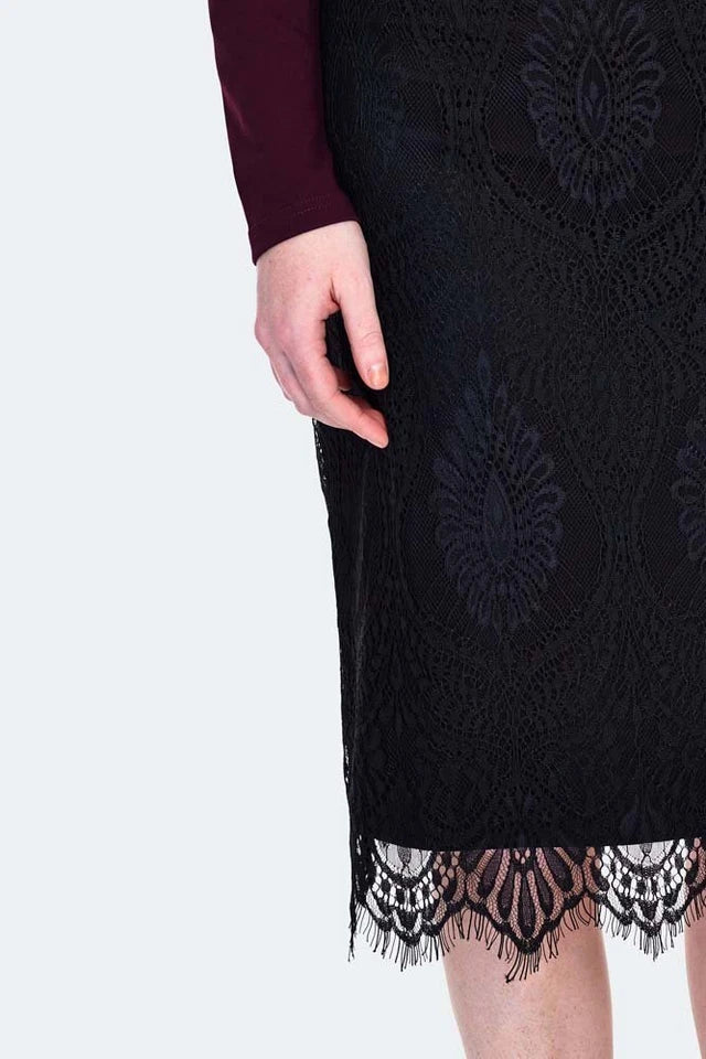 Lace Midi Retro Vintage Style Skirt