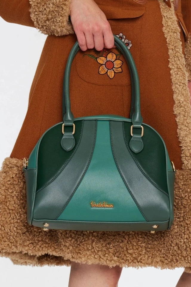 Retro Vintage Green Shoulder Style Bag