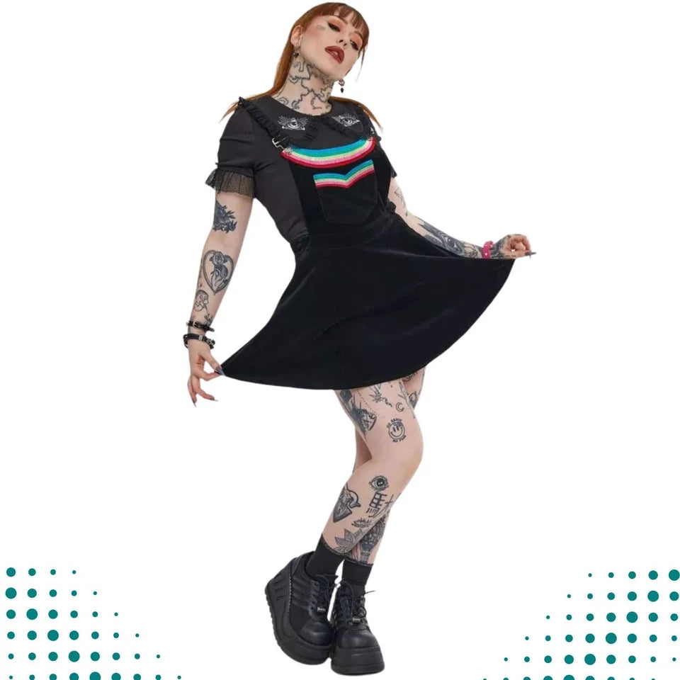 Double Rainbow Gothic Alternative Style Dress