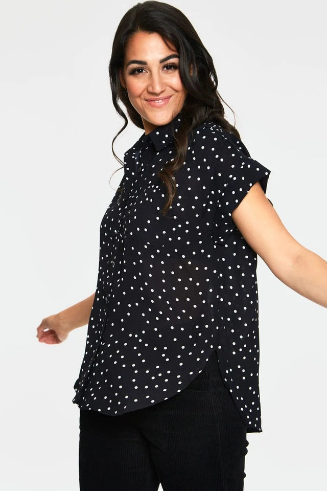 Vintage Style Brie Brie Polka Dot Retro Shirt