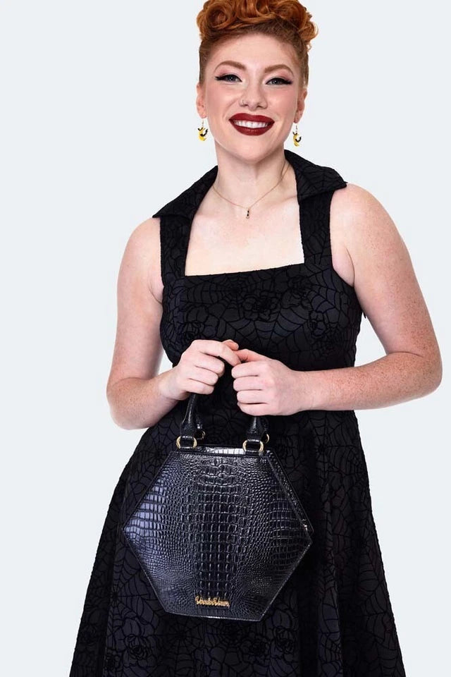 Spiderweb Retro Vintage Detail Shoulder Style Bag