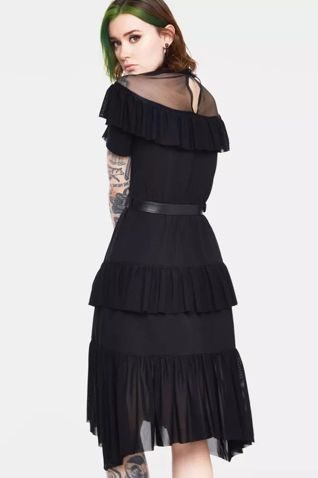 Meet Your Destiny Decadent Frill Gothic Alternative Style Dress