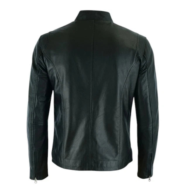 Men Leather Jacket Real Leather Jacket Hooper Style Jacket Sheep Skin Jacket