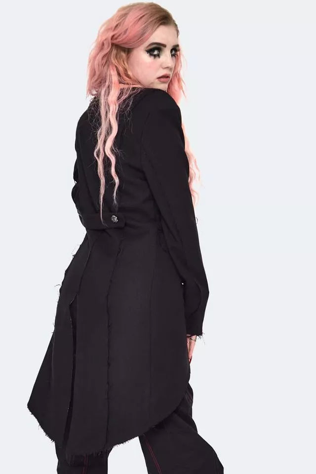 Gothic Raw Edge Blazer Style Coat Alternative Fashion Style Coat