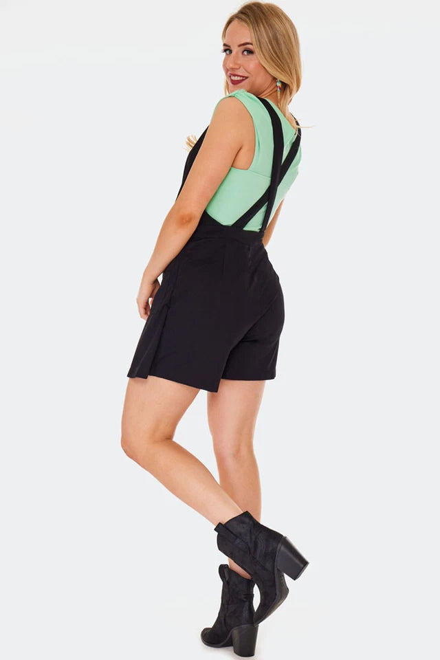 Double-breasted Retro Vintage Style shorts with blazer front