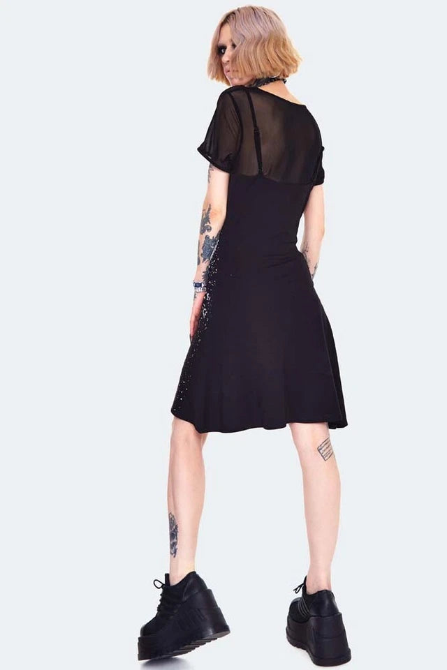 Alternative Style Summer Gothic Solstice Skater Dress