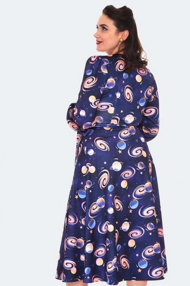 1960S Retro SPACE FLARE Vintage Style DRESS