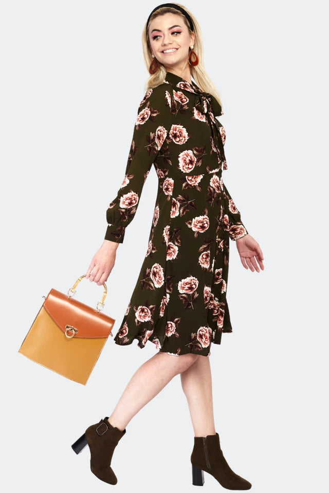 Retro Vintage Bamboo Handle Shoulder Style Bag