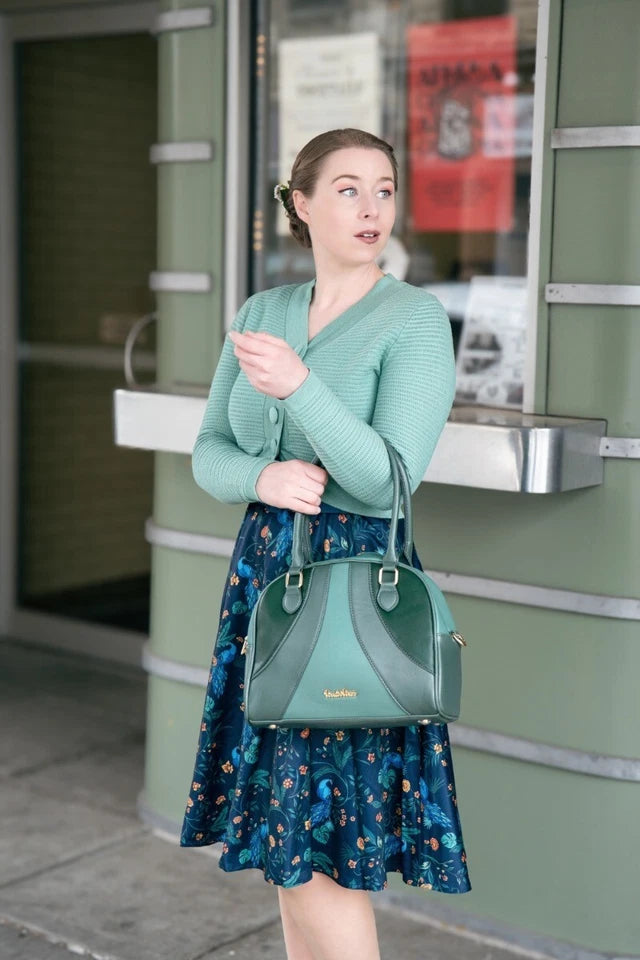 Retro Vintage Green Shoulder Style Bag