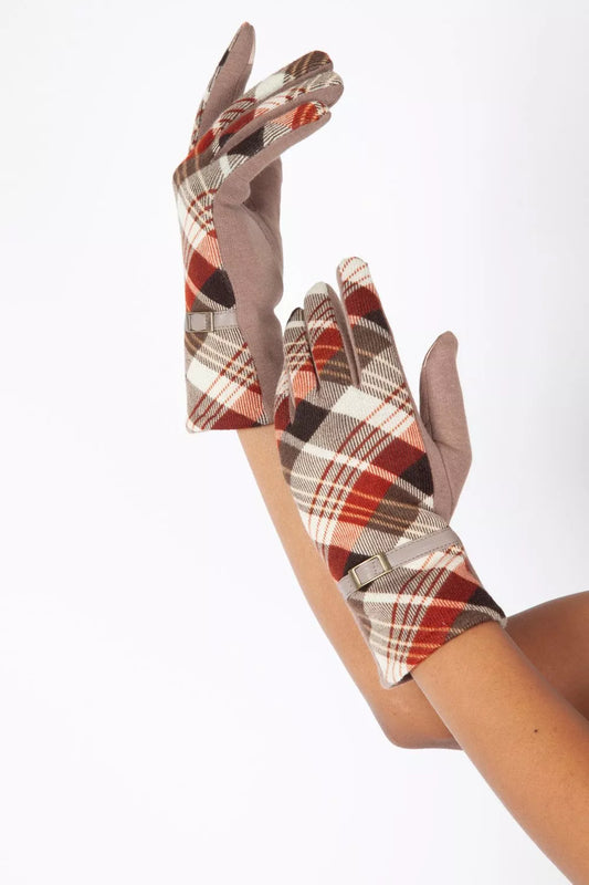 1940s Vintage Inspired Mabel Beige Belted Ladies Gloves Women Fashion