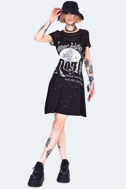 Alternative Style Summer Gothic Solstice Skater Dress