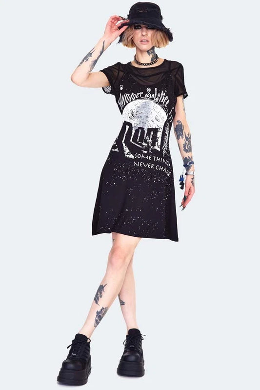 Alternative Style Summer Gothic Solstice Skater Dress
