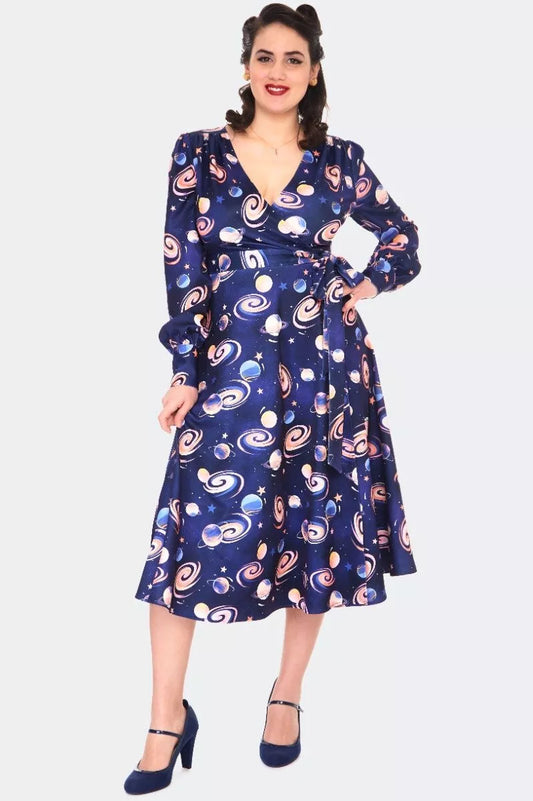 1960S Retro SPACE FLARE Vintage Style DRESS