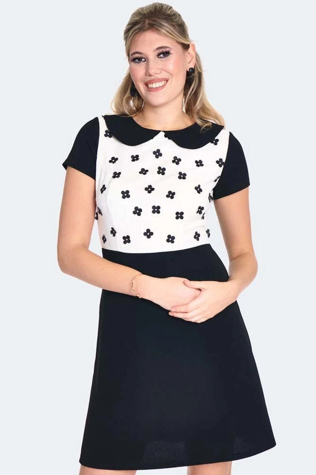 1960S Retro FLORAL FLARE VINTGE STYLE DRESS