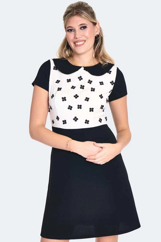 1960S Retro FLORAL FLARE VINTGE STYLE DRESS