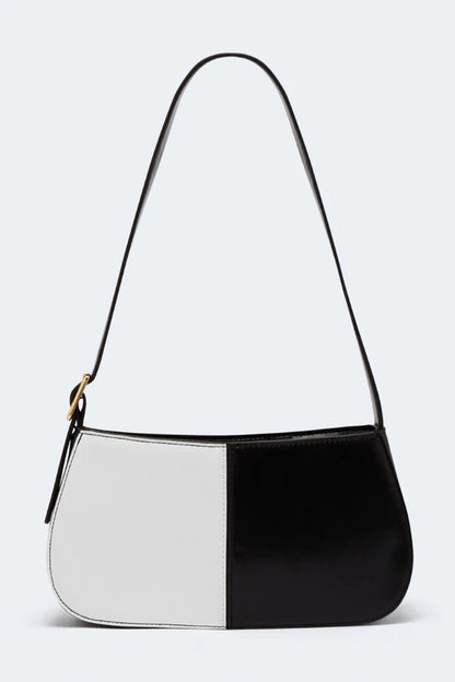 60s Retro Vintage Black And White Shoulder Style Bag