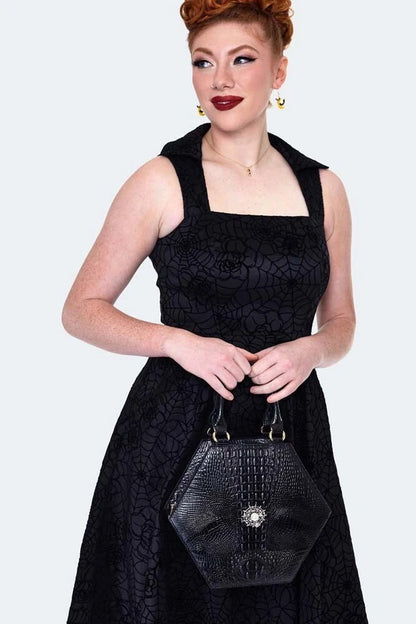 Spiderweb Retro Vintage Detail Shoulder Style Bag