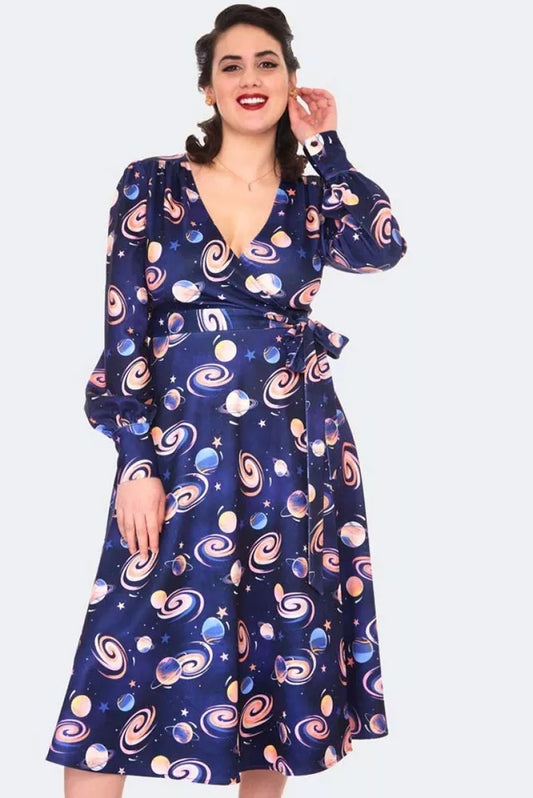1960S Retro SPACE FLARE Vintage Style DRESS