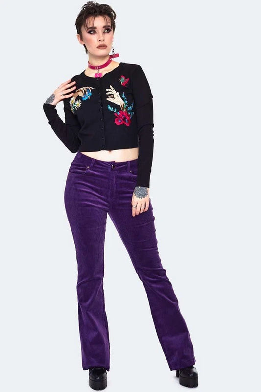 Gothic Night Meadow Embroidered Cardigan Alternative Fashion