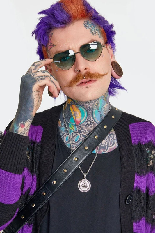 Y2K Shades in Turquoise Unisex Gothic Punk For Sunny Summer days