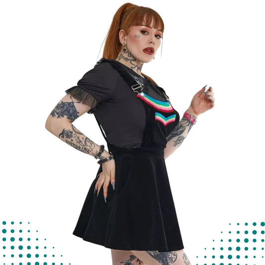 Double Rainbow Gothic Alternative Style Dress