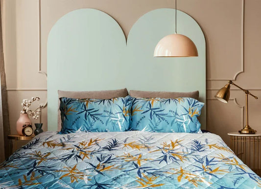 Duvet Quilt Cover Set Premium Quality 100% Cotton Raining Daffodils