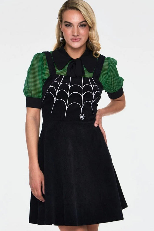 Women Retro SPIDER WEB FLARE Vintage Style DRESS
