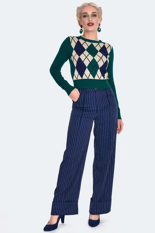 Argyle Retro Vintgae style Sweater