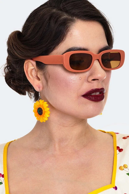 Retro Mustard Sunglasses Ladies Vintage style Sunglasses Retro Fashion