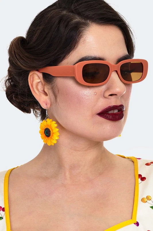 Retro Mustard Sunglasses Ladies Vintage style Sunglasses Retro Fashion