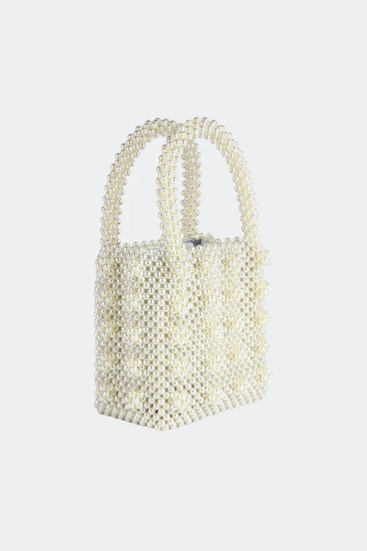 Retro Faux Pearl Top Handle Ladies Bag Vintage Inspired
