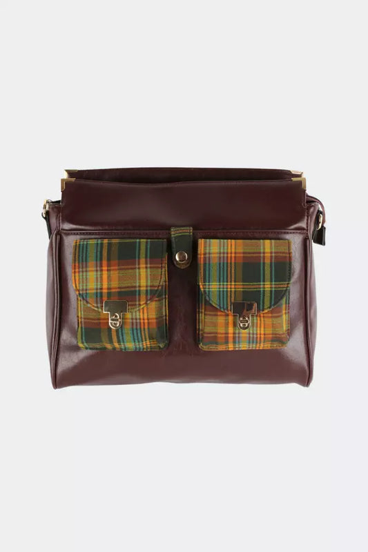 Ladies Vintage Tartan Shoulder bag Retro Fashion Stylish Hand Bag
