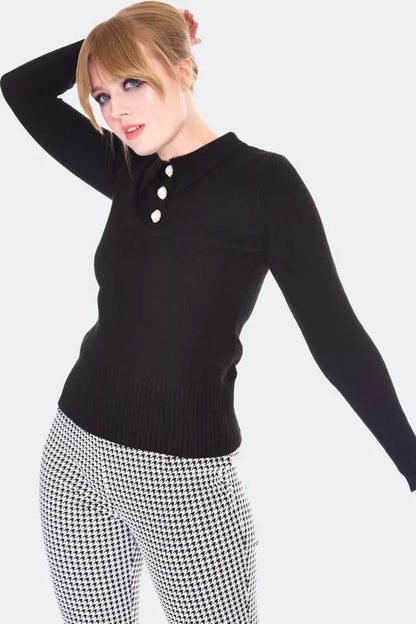 1960s Style Polo Collar Sweater Retro Vintage Style