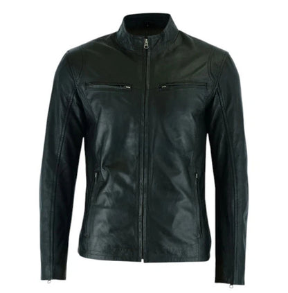 Men Leather Jacket Real Leather Jacket Hooper Style Jacket Sheep Skin Jacket